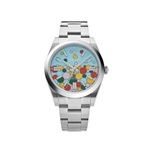Rolex Oyster Perpetual 41 124300 Stainless Steel 'Celebration Motif' Dial (2024)