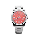 Rolex Oyster Perpetual 41 124300 Stainless Steel Red Dial